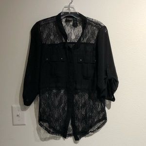 Daytrip black lace shirt